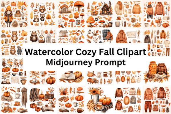 Review: Watercolor Cozy Fall Clipart for Embroidery