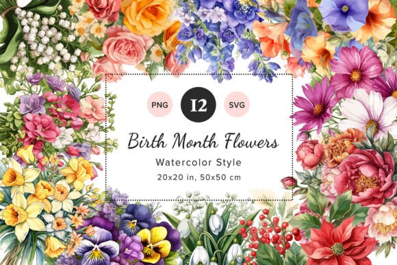 Watercolor Birth Flowers: An Embroidery Review