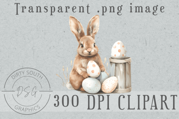 Watercolor Easter Bunny Eggs: A Charming Illustration