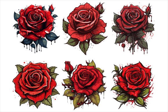 Watercolor Red Rose Floral Bouquet: A Freebies Design Gem